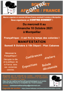 Appel à un contre-sommet Afrique-France à Montpellier les 7, 8 et 9 octobre, Information Afrique Kirinapost