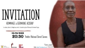 Le monde de la culture va célébrer Germaine Acogny au Théâtre Sorano , Information Afrique Kirinapost