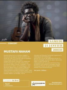 Mustafa Naham en concert à Mantes-la-Ville Samedi (21 janvier 2023), Information Afrique Kirinapost