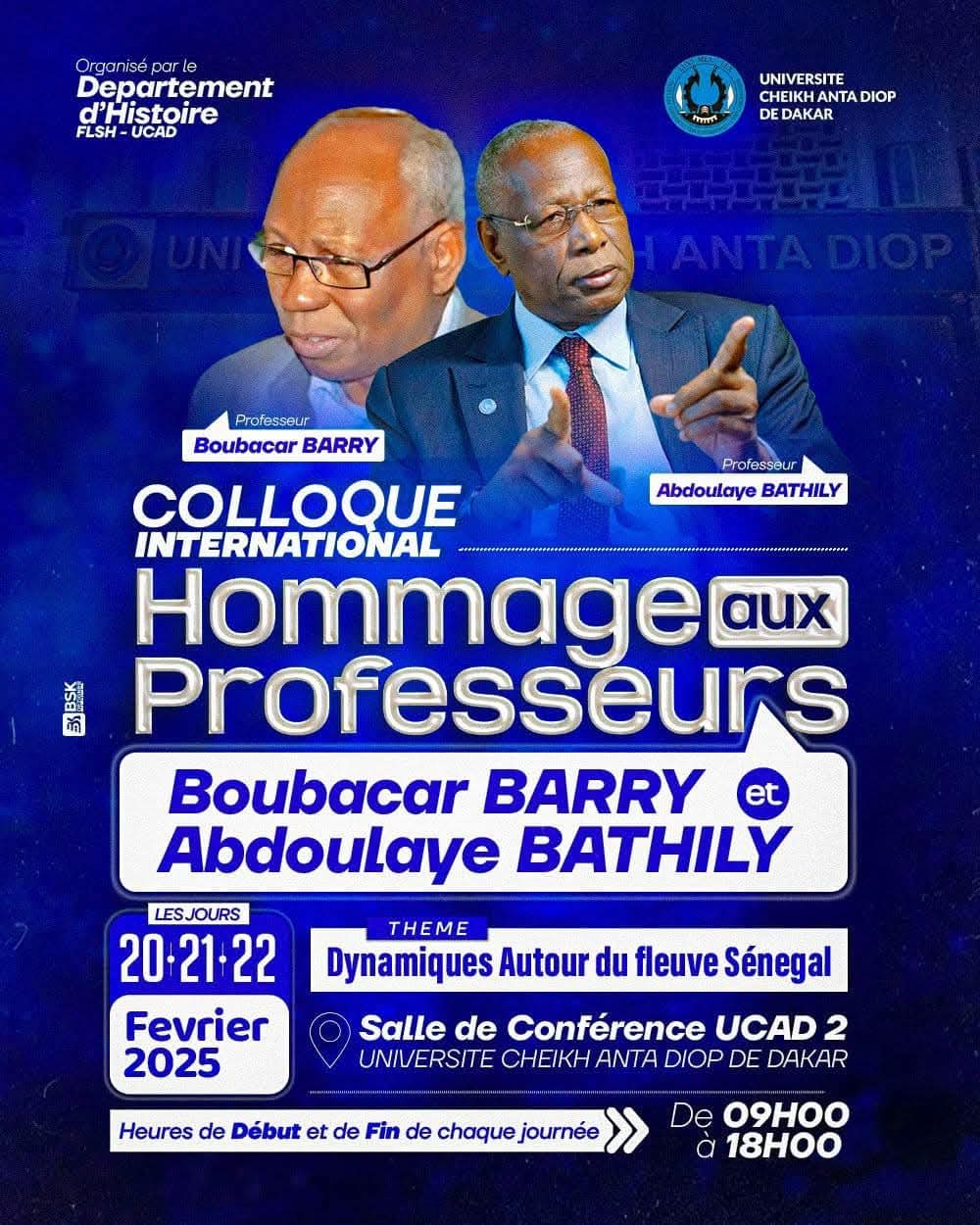 Colloque international en hommage aux professeurs Boubacar Barry et Abdoulaye Bathily, Information Afrique Kirinapost