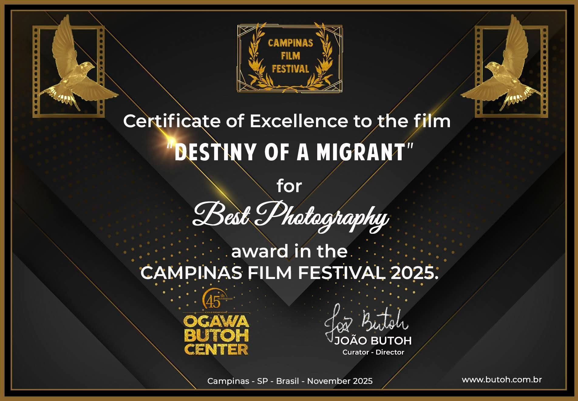 Le film documentaire «Destin d’un Migrant» d’Omar Brams Mbaye rafle 3 prix au Brésil, Information Afrique Kirinapost