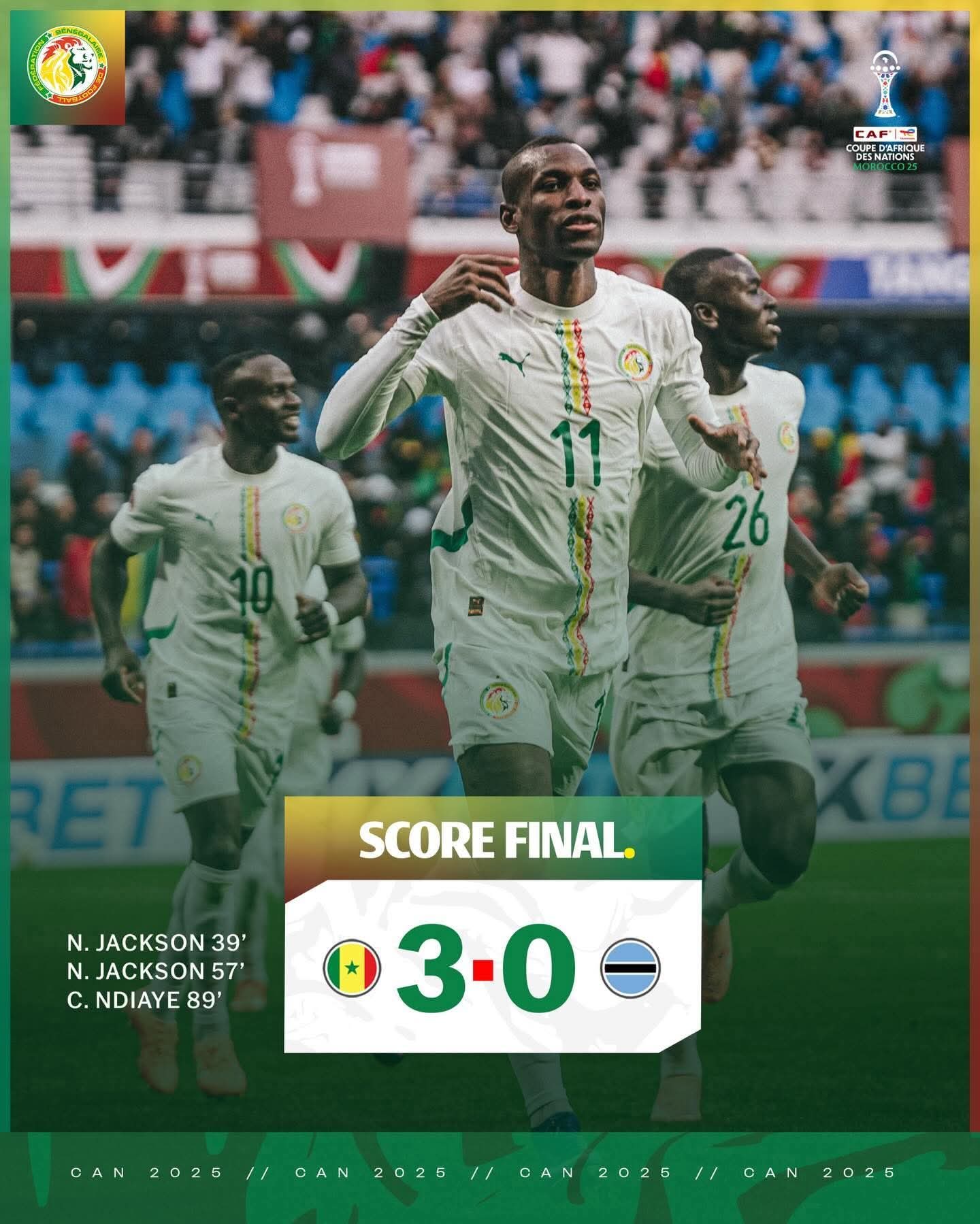 Sénégal-Botswana: 3-0, Cissé nous a fait gagner la CAN, Thiaw nous a amenés au pays du jeu, Information Afrique Kirinapost