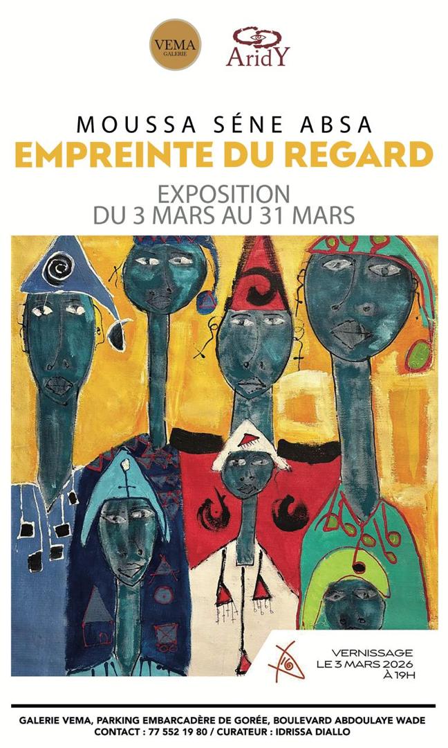 Vernissage d’«Empreinte du Regard» de Moussa Sène Absa, le 3 mars à la galerie Vema, Information Afrique Kirinapost