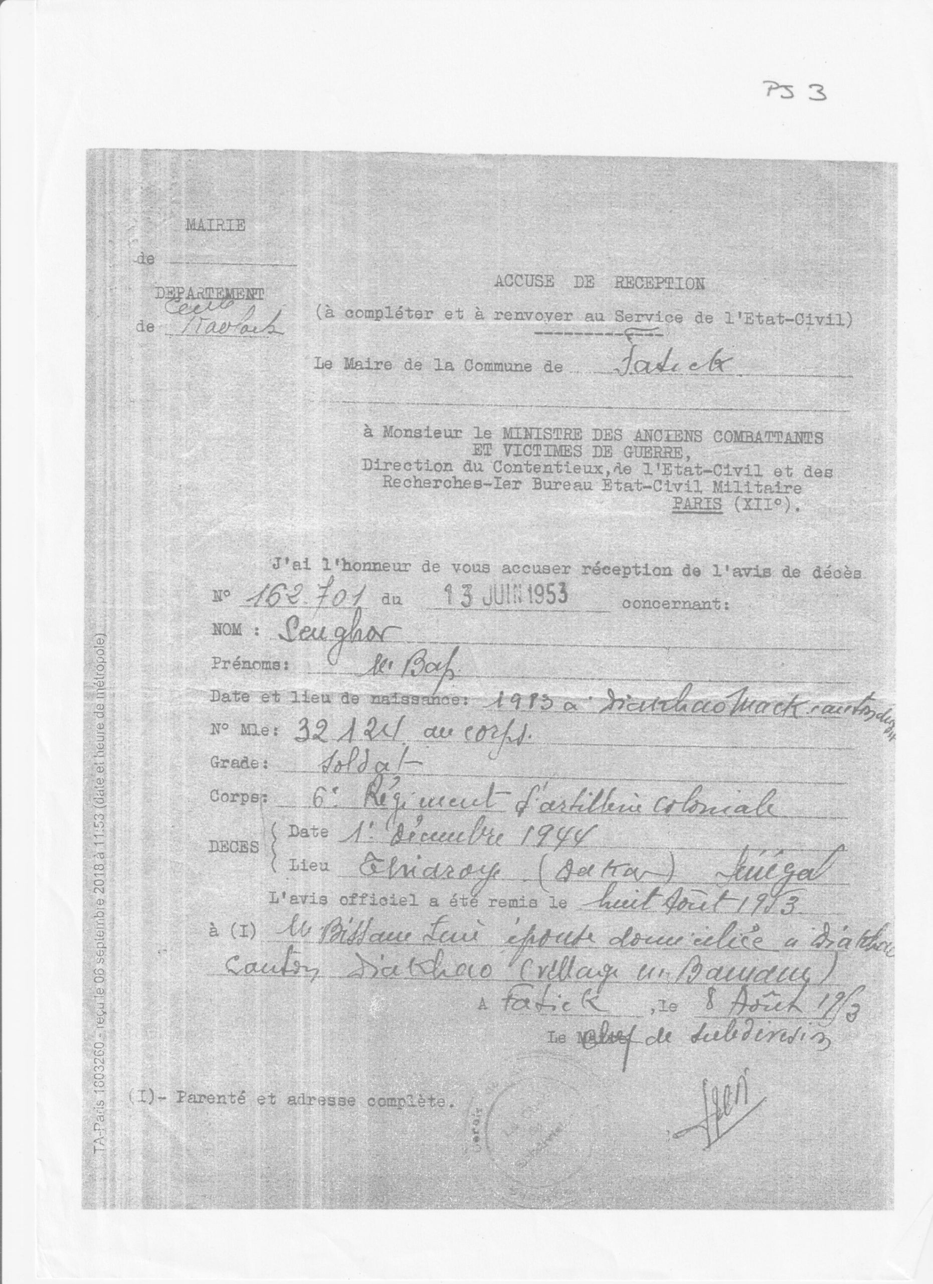 Massacre de Thiaroye, 1er décembre 1944 : la faute de l’État #2 ( Par Armelle Mabon), Information Afrique Kirinapost